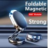 360° Handyhalterung Auto Universal Magnet Armaturenbrett Handy Smartphone Halterung ( Silber )