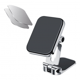 Starke Magnetische Auto Telefon Halter Dashboard Rotierenden Magnet Telefonhalter Für IPhone Xiaomi Magnet GPS Auto ( Silber )