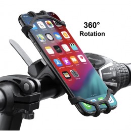 Handyhalterung Fahrrad UNIVERSAL, 360°drehbar für alle 4-6.5 Zoll  Smartphones Motorrad E-Bike Roller Quad Scooter