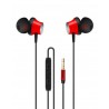 In-Ear Kopfhörer Magnet Waterproof Ohrstöpsel mit Mikrofon und Extra Bass für Huawei Samsung usw. Rot TE005