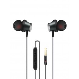 In-Ear Kopfhörer Magnet Waterproof Ohrstöpsel mit Mikrofon und Extra Bass für Huawei Samsung usw. Grau TE005