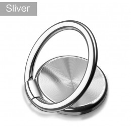 Handy Ring Halterung Finger Griff Halter Slim Universal Ständer 360 Grip ( Silber)