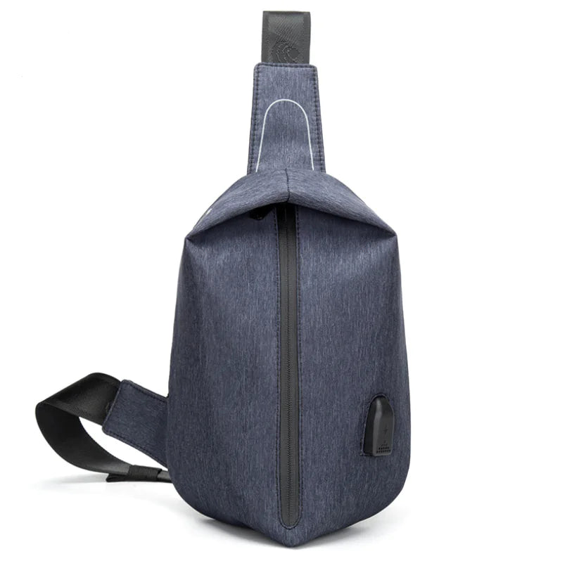 Herren Brusttasche - Oxford Stoff Umhängetasche
