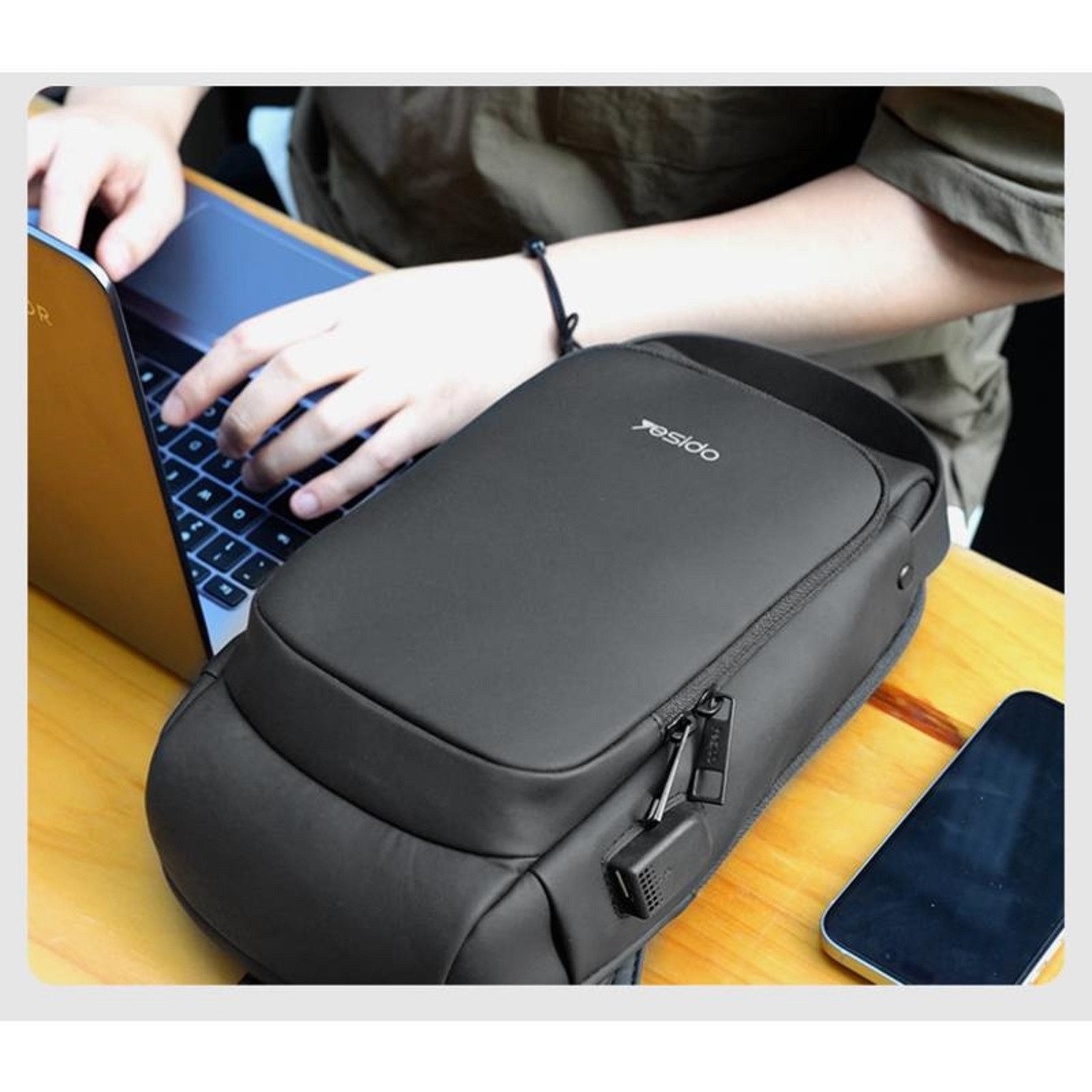 Yesido, Canvas Sling Bag Rucksack WB46