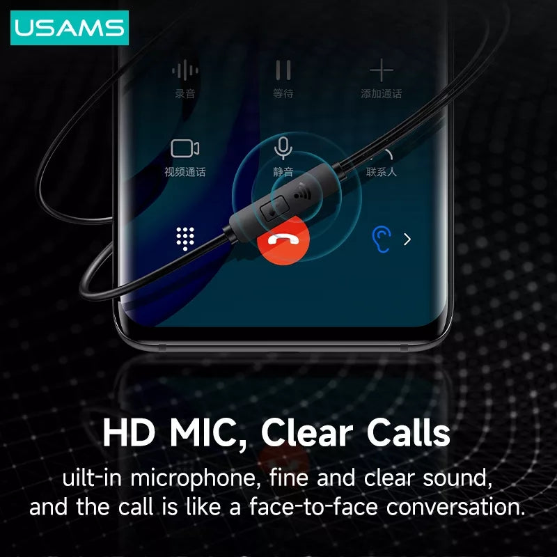 In Ear Kopfhörer Ohrhörer Stereo Headset Earbuds Player 3,5mm Flecht-Optik - Schwarz