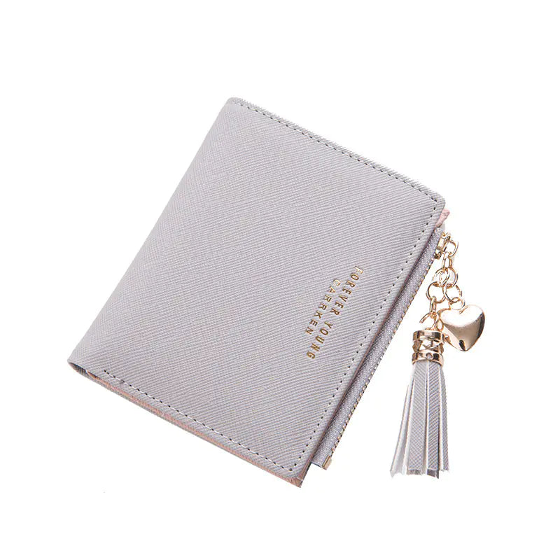 Damen Geldbörse mit Reißverschluss und Clutch-Tasche