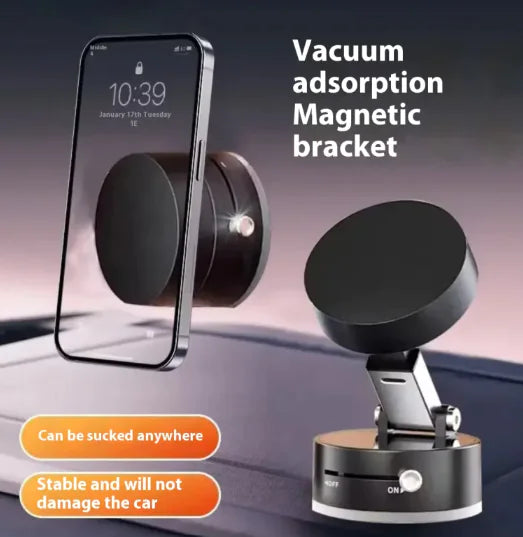 360° Magnetischer Vakuum Handyhalter – Doppelseitig & Tragbar