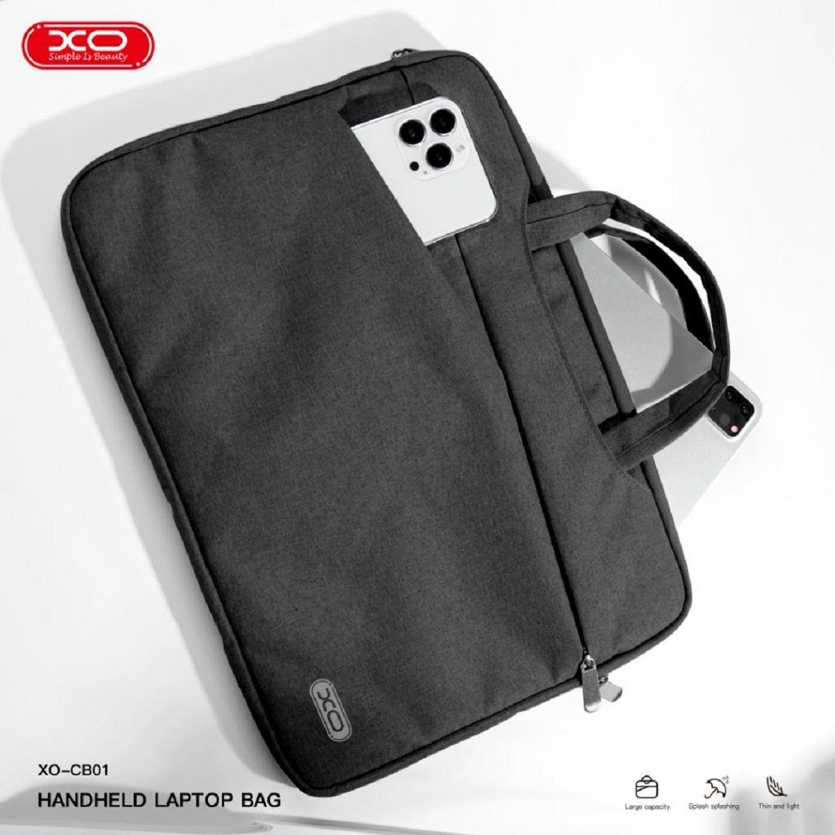 XO Laptoptasche CB01 14", Dunkelgrau