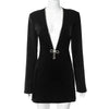 Herbst Winter Damen Langarm Kapuzenkleid