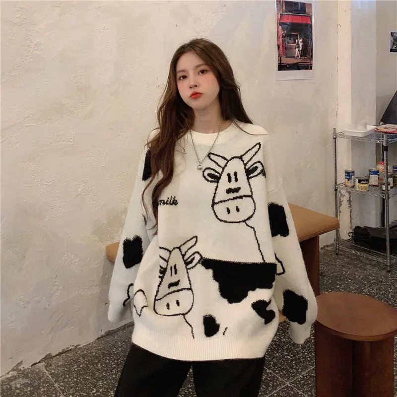 Koreanischer Stil Lässiger Pullover