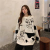 Koreanischer Stil Lässiger Pullover