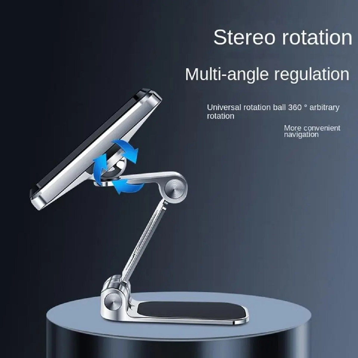 F12 Universal-Autotelefonhalter Multifunktionale Metallklapphalterung Reise-Navigationshalterung  360