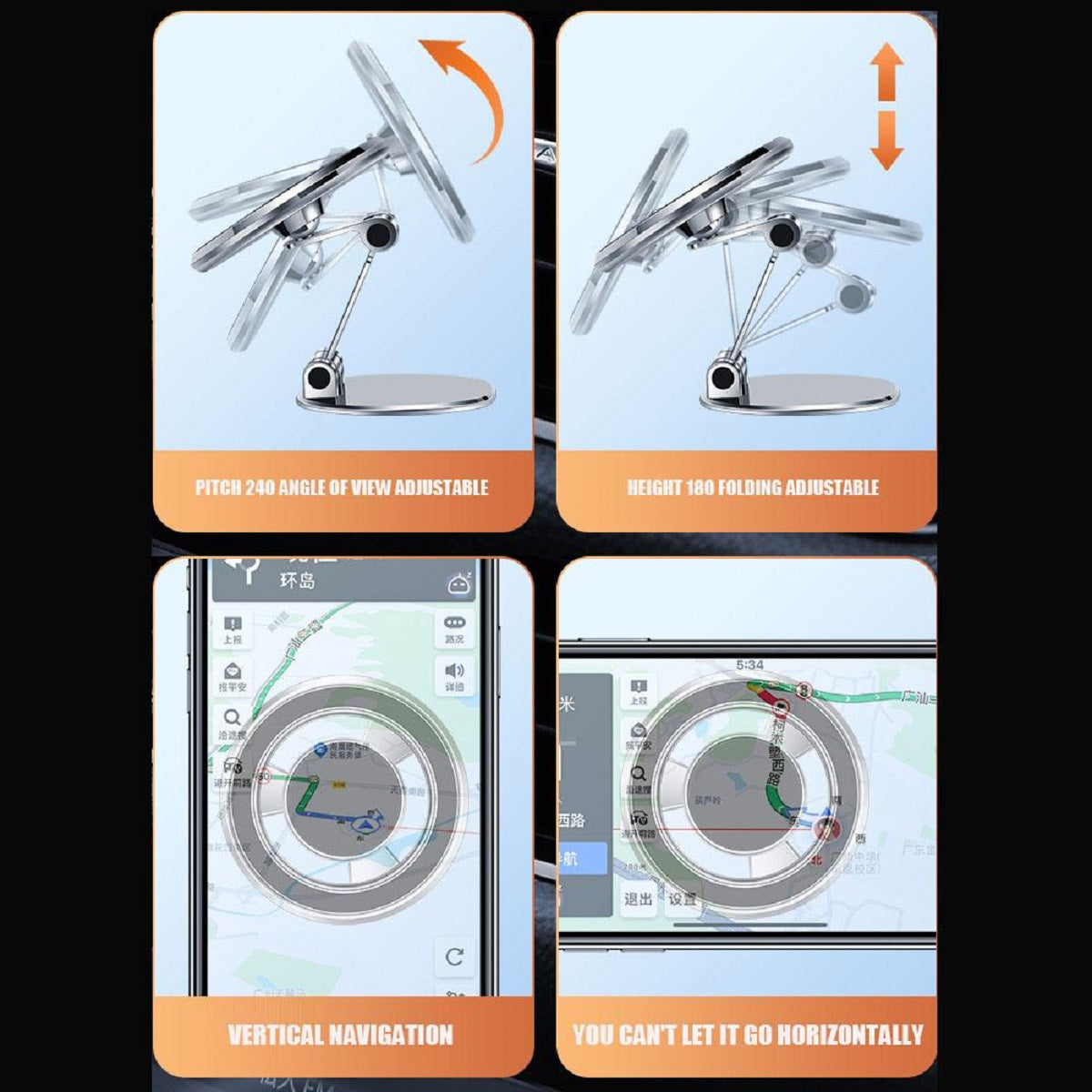 F32 Universal-Autotelefon Metall Magnetische Handy Auto Halterung 360