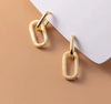 Geometrische Diamant-Metall-Ohrringe