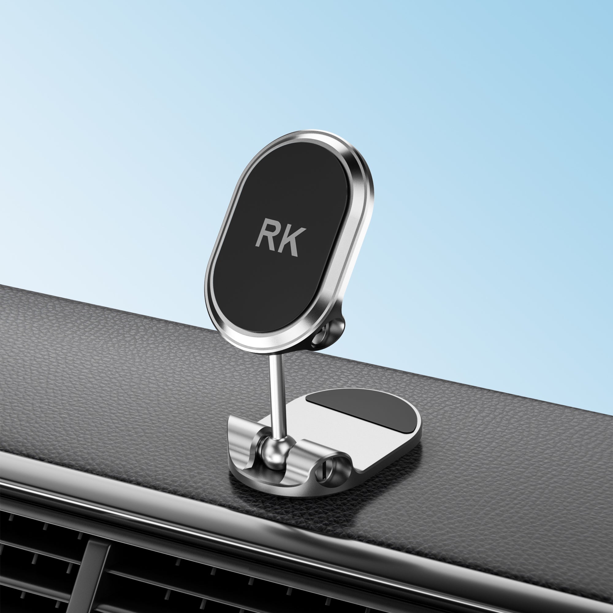 Mini Power Handyhalterung Auto Magnet (Top.1 von Magnetkraft & Fällt Nie ab) 360° Verstellbar magnetische Handy Halterung fürs Auto, Universal KFZ (Schwarz)