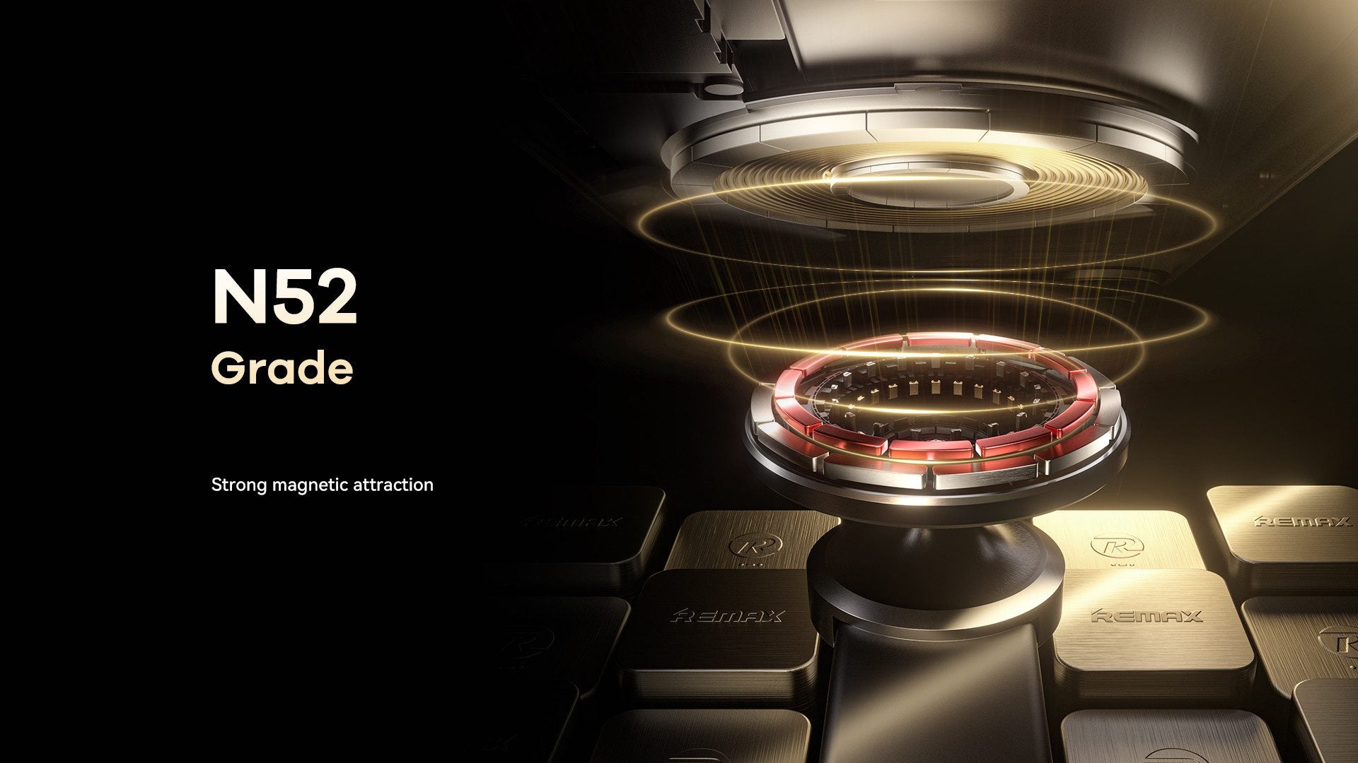 Stärkerer Magnet für sichere Fixierung N52