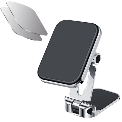 Starke Magnetische Auto Telefon Halter F12 Dashboard Rotierenden Magnet Telefonhalter Für IPhone Xiaomi Magnet GPS Auto ( Silber )
