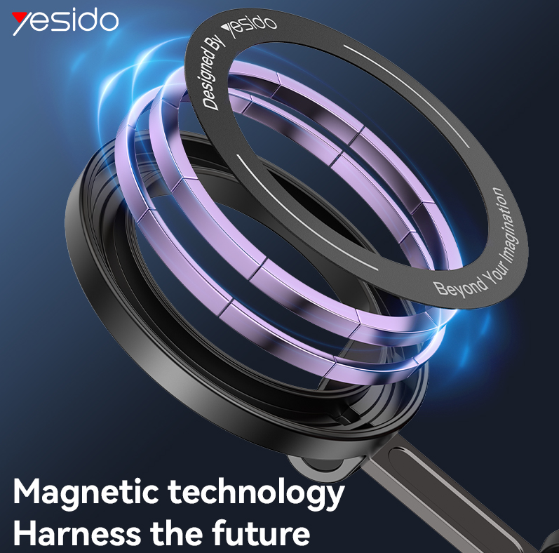 YESIDO Magnetische Autohalterung C219 , MAGSAFE, Schwarz