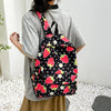 Süßer Cartoon-Mädchen Canvas Rucksack - Große Kapazität
