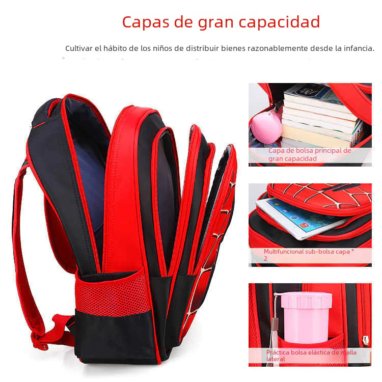 3D Auto-Rucksack für Kinder - Klassen 1 bis 6