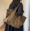 Leopardenmuster Canvas Tote Bag